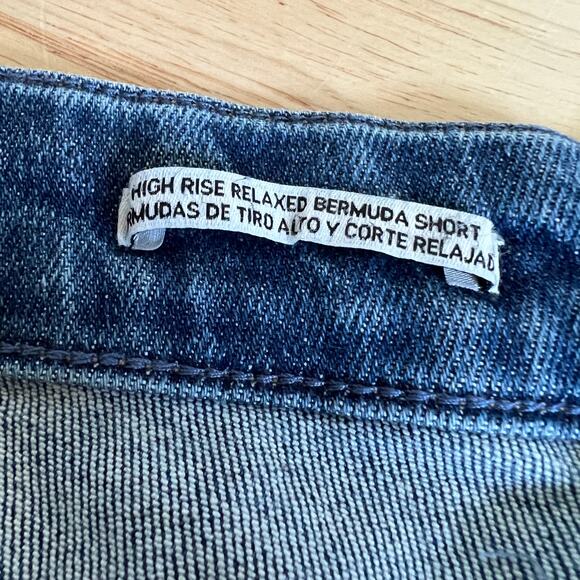 Ava & Viv Women's Plus Size High Waisted Bermuda Jean Shorts - Size 24 - NWT - Picture 13 of 13